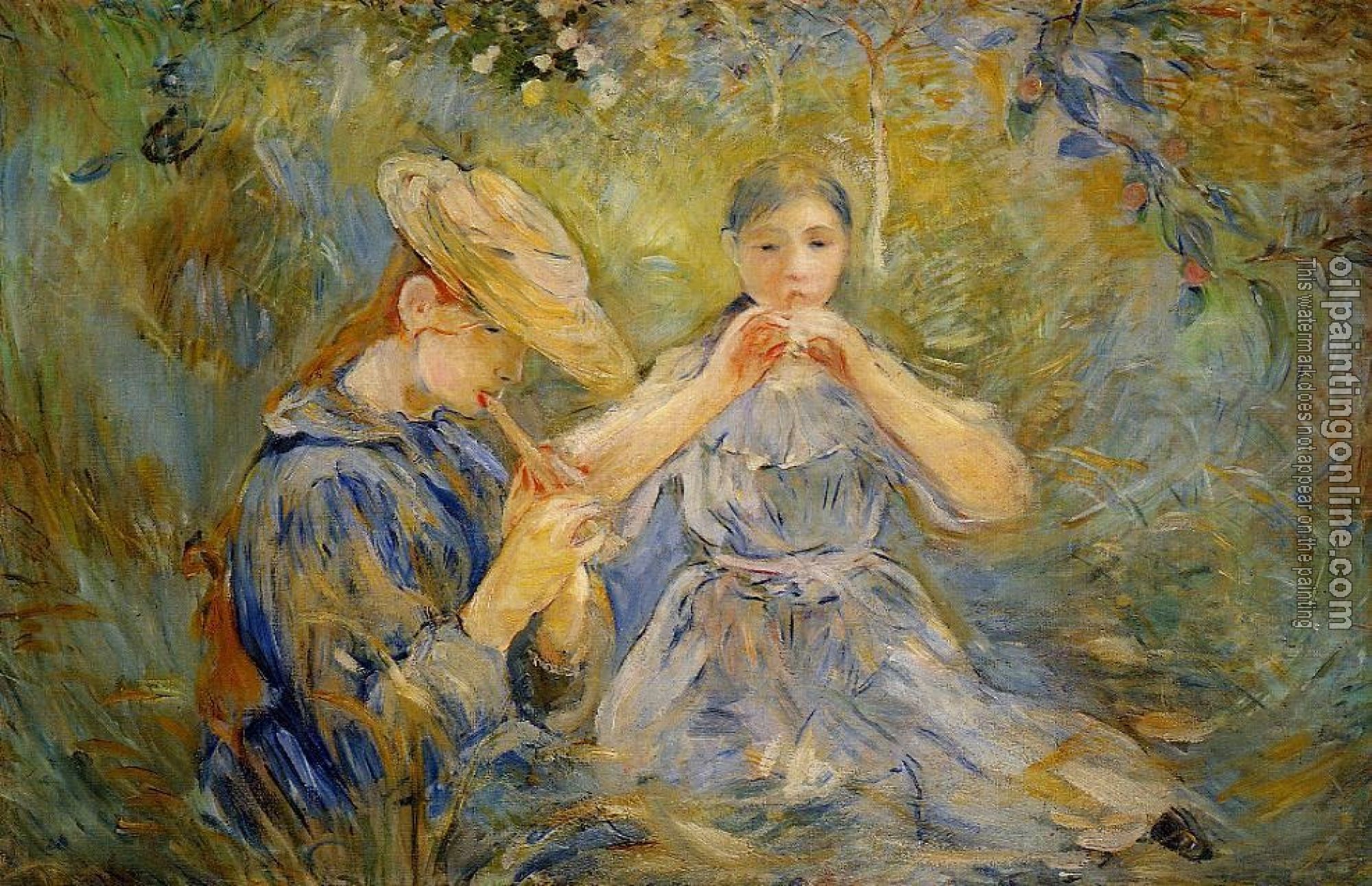 Morisot, Berthe - The Flageolet